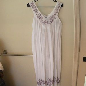 NWT Embroidered beach cover up